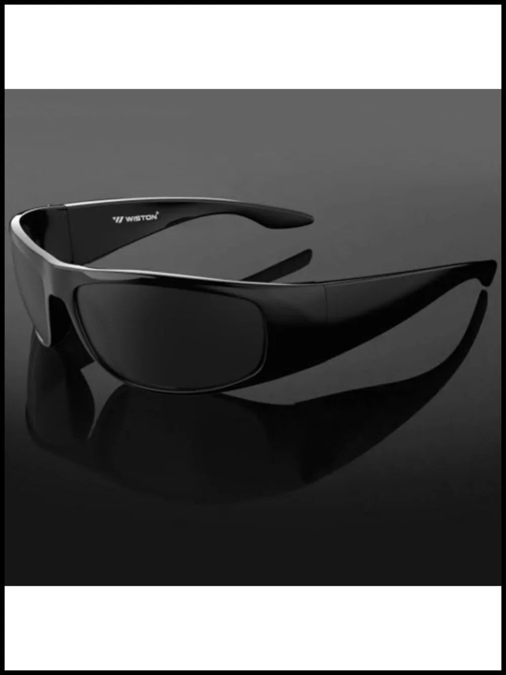 Wrap Around Sunglasses UV400 Protection Blackout Lens for Light Sensitivity